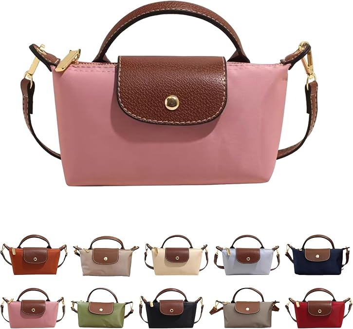 Mini Crossbody Bag for Women - Adjustable Strap Shoulder Purse, Small Spacious Tote with Zipper Pockets for Phone Wallet Keys