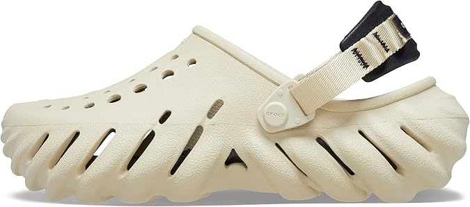 Crocs Unisex's Zoccoli Echo Clog, Beige, 37/39 EU | Casual Shoes