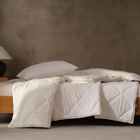 EP Mode Pure Wool Comforter, Thermal-Weight for Winter, Twin