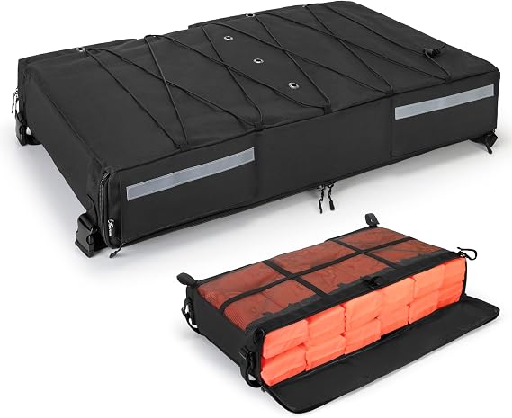 Fasrom T-top Storage Bag for Boat Life Jackets (Life Jackets Not Included)