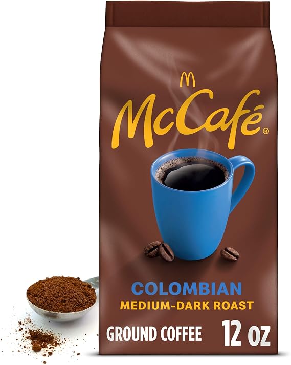McCafe Colombian 100% Arabica Medium Dark Roast Ground Coffee 340g Bag