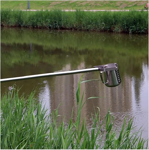 Stainless Steel Water Sampler Dipper, Telescopic Rod with Rotating Ladle 500ml/1000ml for Liquid Sampling, Environmental Monitoring, Rivers(Silver 500ml,1.17~4m)