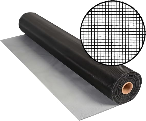 Phifer Aluminum Screen, 48-Inch by 100-Feet, Black, 3001234