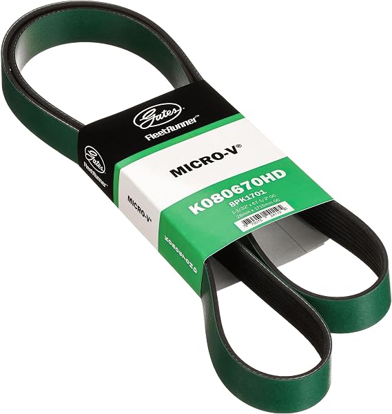 Gates K080670HD FleetRunner Micro-V Serpentine Drive Belt