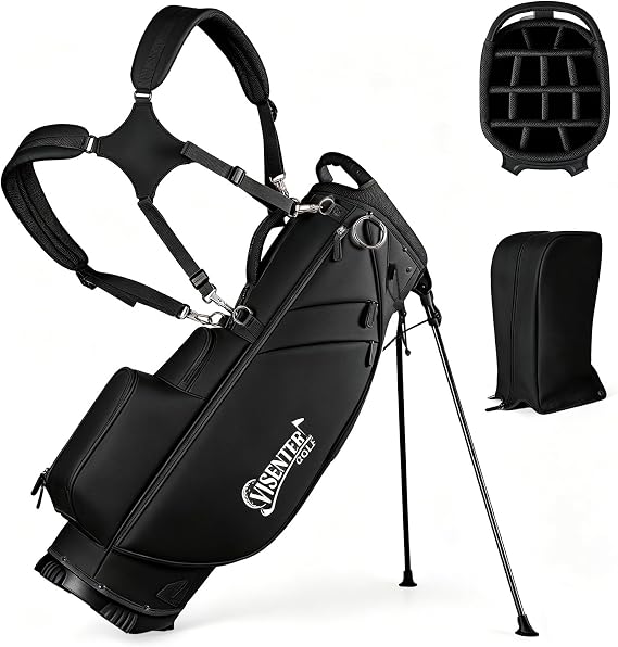 Golf Bags, Golf Stand Bag, Adjustable Shoulder Straps, Multiple Pockets