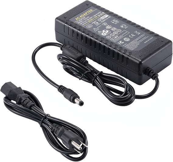 COOLM DC 24V 2.5A Power Supply Adapter 60W Compatible with 24Volt 0-2500mA