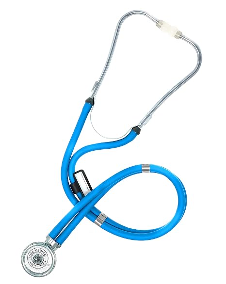 Elite Medical Instruments Sprague Rappaport Dual Head Stethoscope - Baby Blue - Ideal for Nurses & Medical Professionals