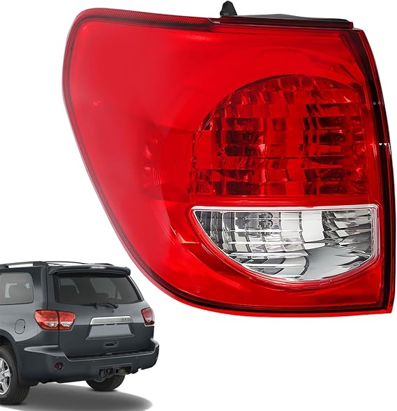 Tail Light Assembly Left Side Replacement for S-equoia 2008-2017 Outer LH Tail Lamp 815600C080