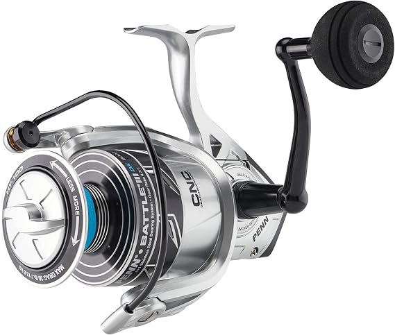 Penn Battle III Dx Spinning Reel 500DX 5.6:1 Gear Ratio Max 25 Lb Drag