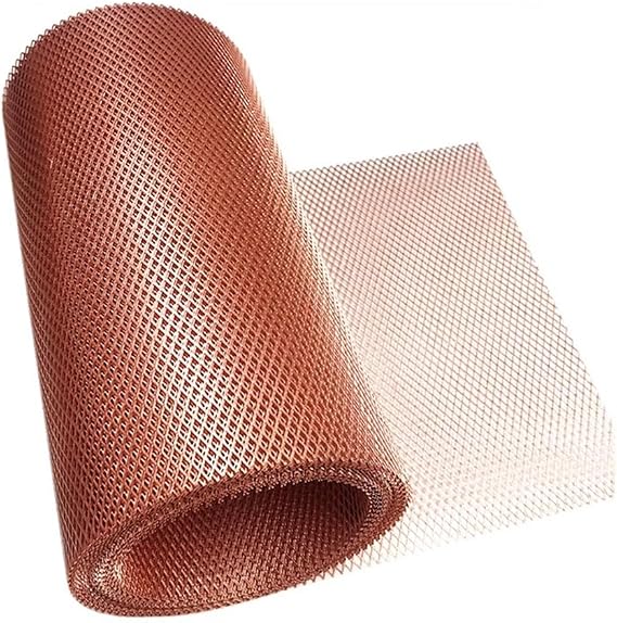 GZHERVICES 10-350 Mesh Pure Copper Mesh Screen Sheet, RFI Electromagnetic Shielding Copper Mesh, Conductive Metal Mesh for RF/EMI/EMF Shielding, Faraday Cages Dense Filter(300 mesh)