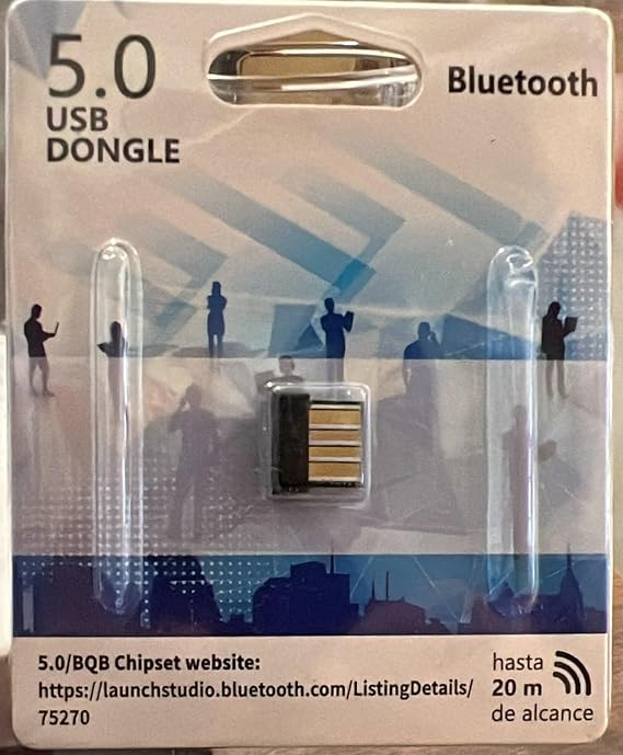 MODDESTORE Bluetooth 5.0 USB Adaptör, Mini Dongle Bluetooth Alıcı, PC Laptop Notebook İçin Kablosuz Bluetooth Çevirici, Windows 10/11 Tak Çalıştır USB Bluetooth Dongle