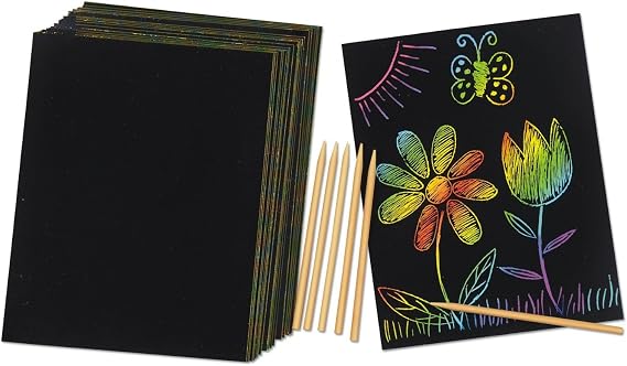 Rainbow Colors Scratch Paper by Lakeshore Learning Materials 並行輸入品