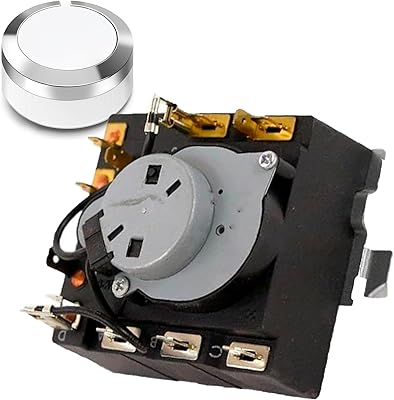 US-Based Supplier Original OEM WE04X24551 Replacement Dryer Timer TMD1GM29 and WE01X24552 WE01X24552 Control Knob Kit Compatible with Hotpoint GE dryers Replaces AP6027534 PS11759041