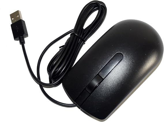 Dell Sapphire USB Wired Mouse, Black, EPEAT, Chicony, WW with PE Bag