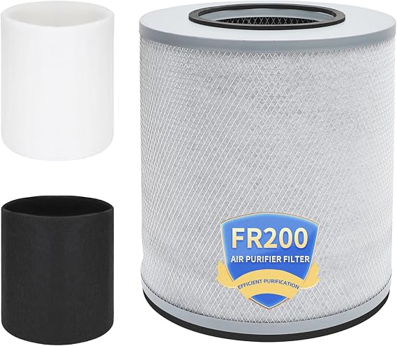 FR200 Filter Replacement Compatible with Austin Healthmate HM200 HM250 HM205 Air Purifier, model FR200 FR205 FR250, 1 High - efficiency Filter + 2 Pre-Filters