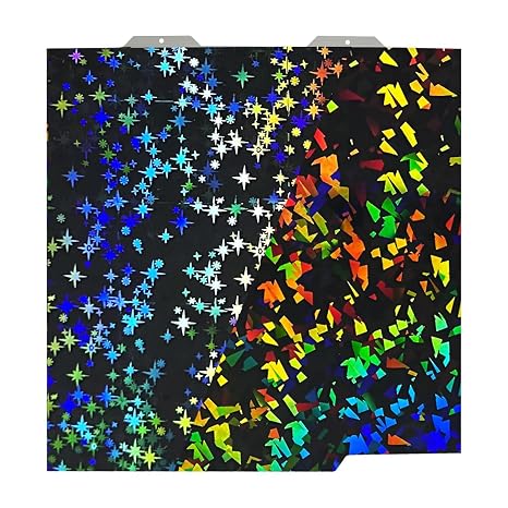 IdeaFormer 3D PEF PEY Build Plate for Bambu Lab A1 Mini, Rainbow Confetti PEY Galaxy Spring Steel Plate Double Sided Flexible Sheet 184x184mm