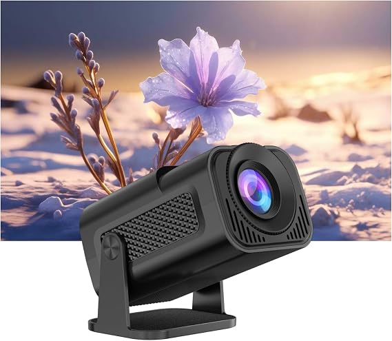 Mini Projector, 2025 Full HD 1080P Support Video Projector, Portable Small Movie Projector, Compatible with iOS/Android/Windows/TV Stick/USB/HDMI