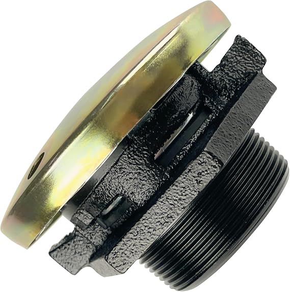 Vented Diesel Tank Cap with Threaded Neck, 2 Inch Base, for Transfer & Storage Tanks