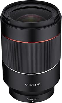 Rokinon AF 35mm f/1.4 Auto Focus Wide Angle Full Frame Lens for Sony FE Mount, Black IO3514-E