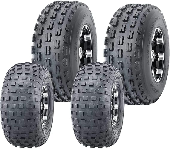 WANDA (Set 4) ATV Go Kart Tires 145/70-6 145x70x6 & 19x7-8 19x7x8 4PR