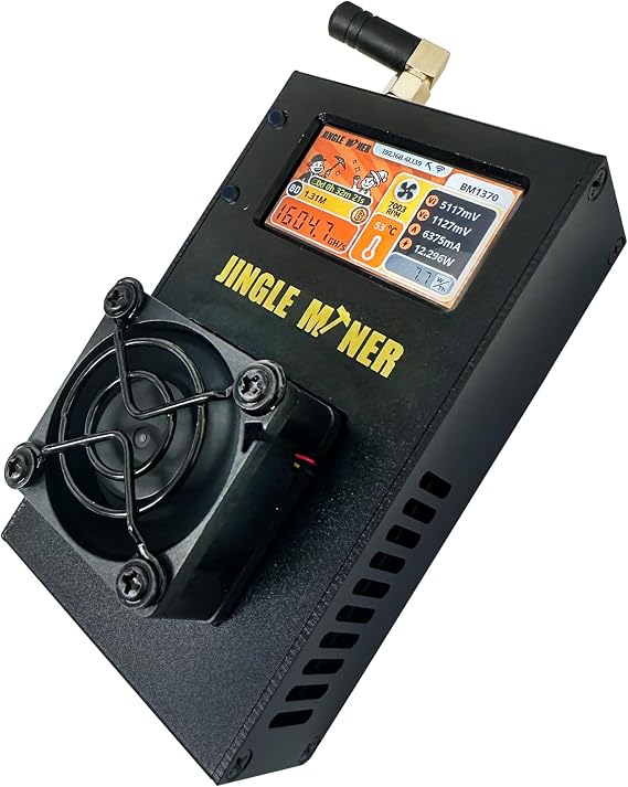 New Jingle Miner BTC Solo Lite 23W Asic Machine 1.2Th/s 19.17j/Gh BM1370 ASIC chip Bitcoin(BTC) Mining initially Designed for Antminer S21 Pro in Stock
