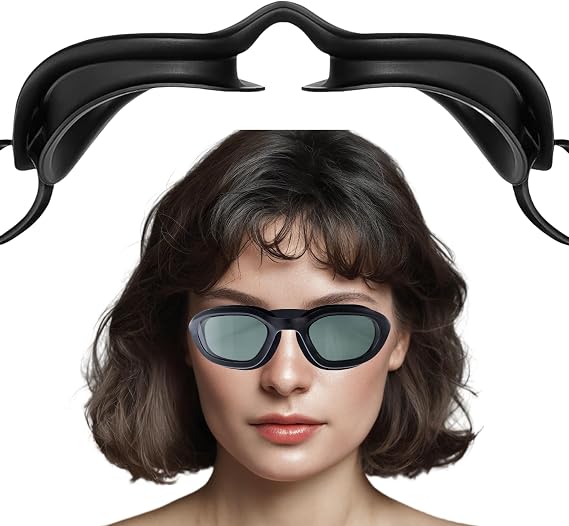 Moisture Chamber Glasses for Dry Eyes Relief,3D Hydrating Sleep Goggles with Soft and Comfortable,Sealed Sleep Mask for CPAP Users,Perfect fit,Adjustable Strap, Black