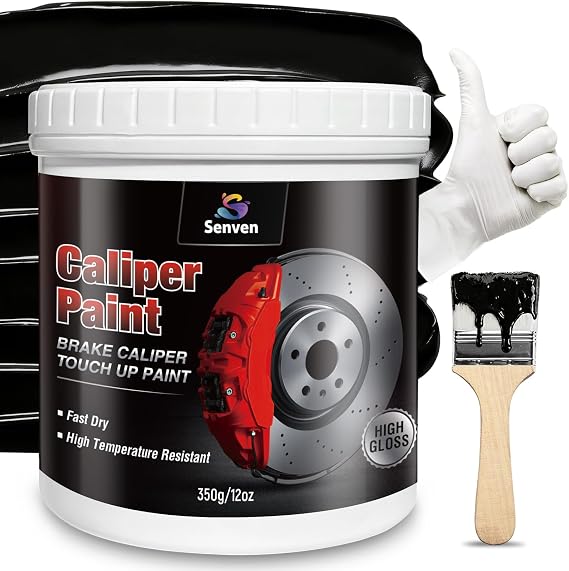 Black Caliper Paint High Temperature Brake Caliper Paint 12 fl. Oz. Touch Up Paints Red Gloss High Temperature Heat Resistant