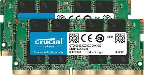 Crucial 32GB Kit (16GBx2) DDR4 2133 MT/s (PC4-17000) SODIMM 260-Pin Memory - CT2K16G4SFD8213
