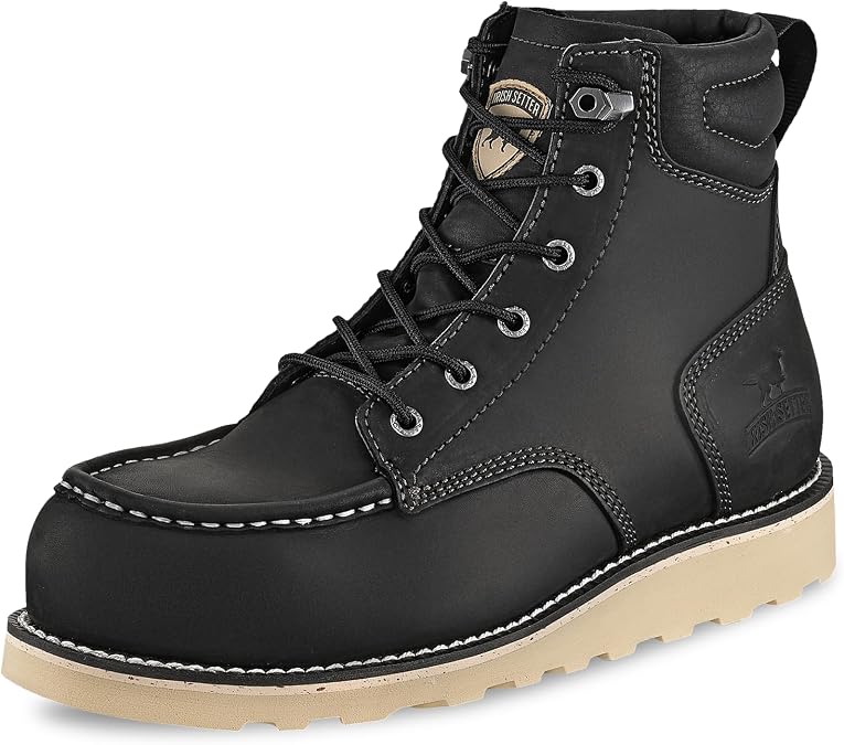 Irish Setter, Pipestone, Unisex, Steel Safety Toe, Full Grain Leather, Work Boot