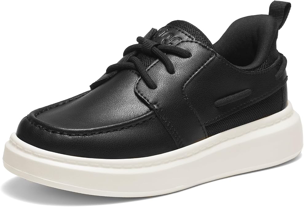 GINNI Boys Dress Shoes Slip On Loafers Kids Boat Shoes
