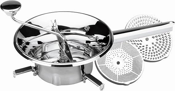 LACOR Stainless Steel Potato Mashing Machine, Silver, 18 cm