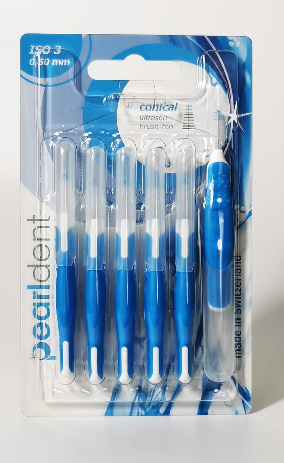 Pearldent Iso 3 Conical - 0.50 mm Kapaklı Arayüz Fırçası 6 Lı