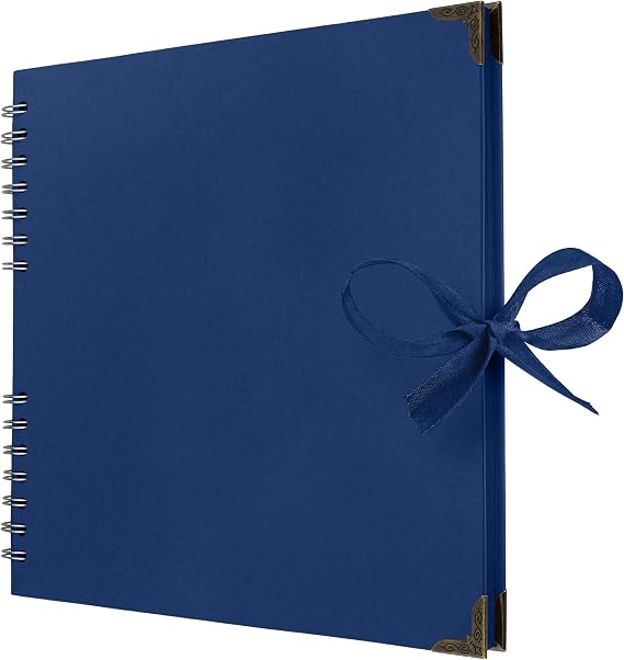 Bstorify 10 x 10 Inches Scrapbook Album 70 Pages Blue