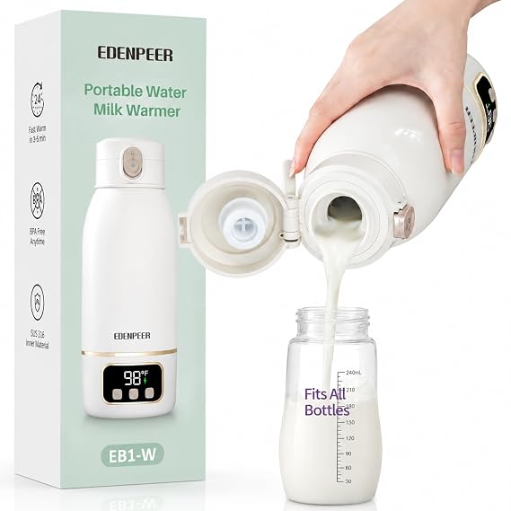 Portable Bottle Warmer for Travel, Heats for Breastmilk & Formula & Water