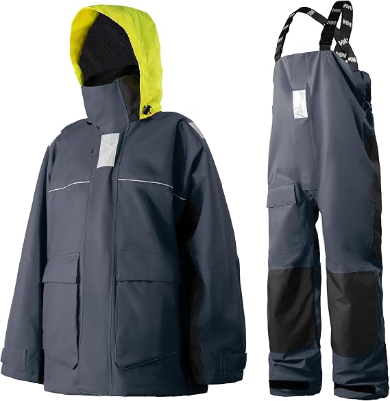 Men's Coastal Sailing Suit, Waterproof Jacket & Bib Trousers Set