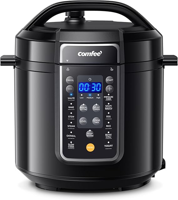 COMFEE' 12-in-1 Electric Pressure Cooker, 6 Quarts, Nonstick Pot