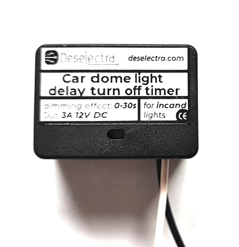 Car Dome Interior Light delay Switch Module with dimming Effect, 1-30 sec 3A 12V