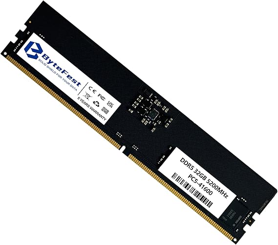 DDR5 RAM 32GB 5200MHz PC5-41600 CL42 UDIMM 1.1V 288ピン対応 デスクトップコンピュータ アップグレードメモリモジュール RAM