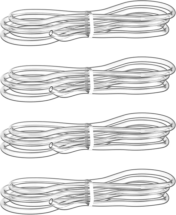 Breast Pump Replacement Parts Compatible with Spectra S1/S2/9 Plus, 4 PCS Tubes, BPA-Free (Not Original Spectra Accessories)
