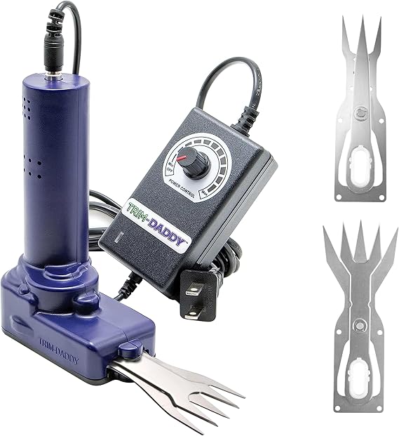 Trim Daddy 3PLUS Bud Trimmer & Garden Trimmers for Plants, Electric Scissors for Garden and Plant Shears with Variable Speed Control & 3 Blades