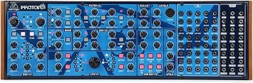 Behringer PROTON Analog Paraphonic Semi-Modular Synthesizer with 2 VCOs, 2 Multi-Mode VCFs and 2 VCAs, 4 Envelopes and Wave Folder in Eurorack Format