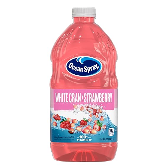 Ocean Spray White Cran-Strawberry Juice Drink, 64 Fl Oz Bottle (Pack of 1)