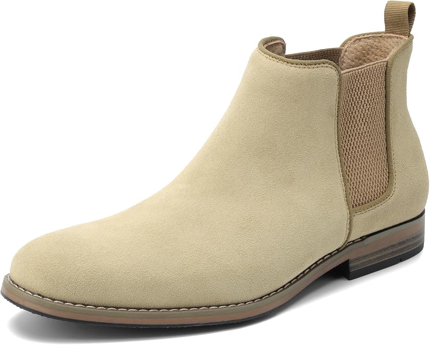 Cestfini Men Chelsea Boots Casual Suede Dress Boots Comfortable Oxfords Ankle Boots for Men