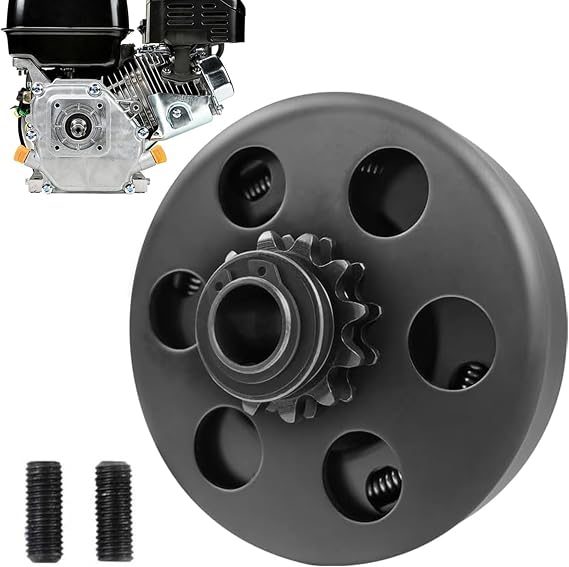 Predator 212cc Clutch 12 Tooth 3/4" Bore 35 Chain 12T Go Kart Mini Bike Centrifugal Clutch Fit for 6.5 HP Engine GX160 GC190 GX200 Predator 212 Clutch with 2 Screws