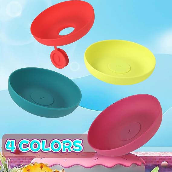 4pcs Ice Cream Holder for Kids, Popsicle Holders for Kids with Organizer, Catches Drips Before They Drop, Frozen Popsicle and Ice Cream Holder for Summer Days and Birthday Popsicle Party