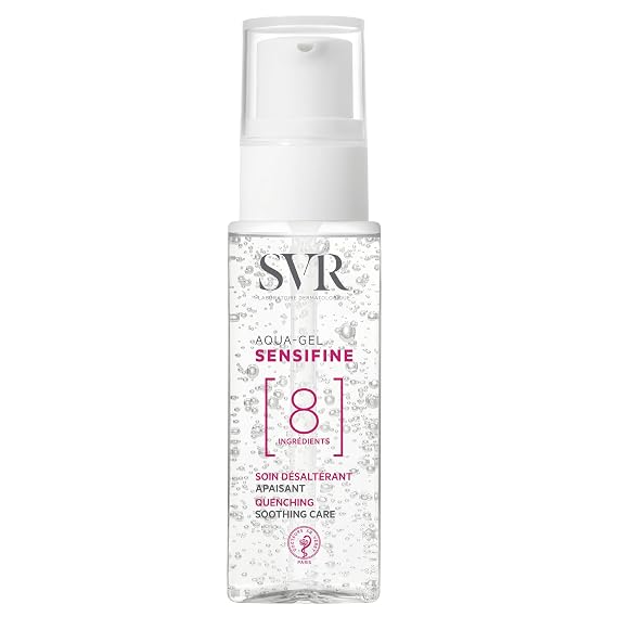 SVR - Sensifine Aqua Gel - Refreshing & Soothing Moisturizer with 30% Aloe Vera & Panthenol - For Combination, Oily, and Sensitive Skin Relief - Instant Cooling Effect - 1.3 fl.oz