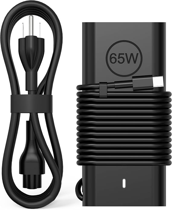 65W 60W USB C Laptop Charger Compatible with Dell Latitude 5420 5440 5520 7420 7370 7275 XPS 13 9360 9365 9370 9380 Chromebook 3100 3400 Type C AC Adapter Power Supply Cord