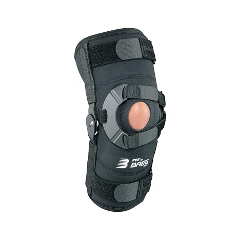Breg PTO Soft Knee Brace, Neoprene, Closed Back (Left Knee, X-Small)