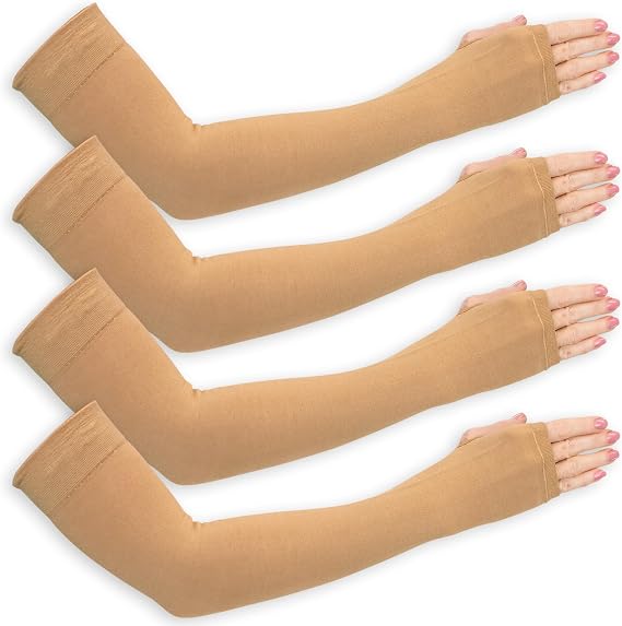 Vive (2 Pairs) Arm Protectors for Thin Skin and Bruising - Protective Geri Arm Sleeve Guards for Elderly, Men & Women