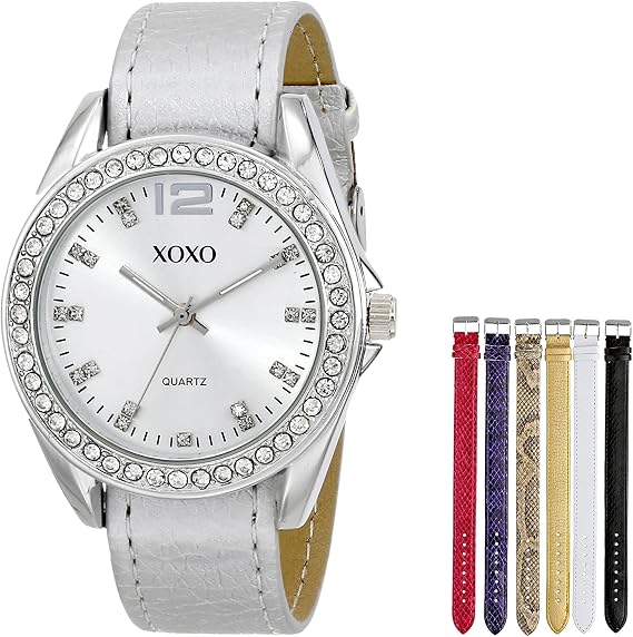 Accutime XOXO Women's XO9062 Analog Display Analog Quartz Grey Watch